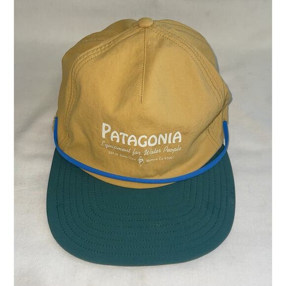 Patagonia Merganzer Water Duckbill Hat Yellow Green One Size - Picture 1 of 5